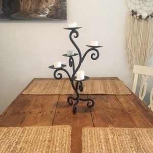 Cast Iron Candle Holder